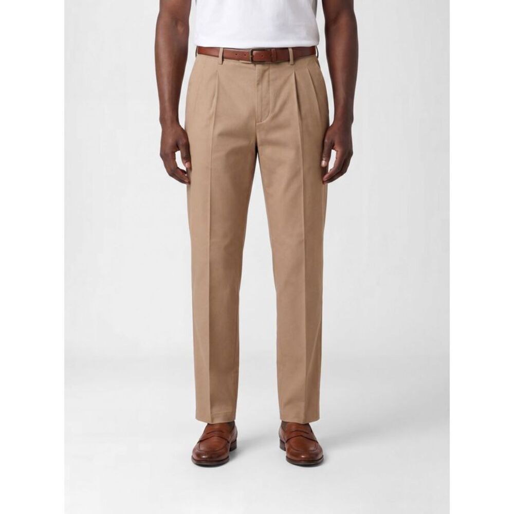 Incotex Stretch Cotton And Linen Chino Trousers